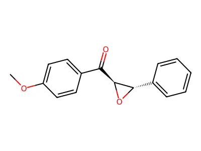 (4-Methoxyphenyl)(3-phenyloxiran-2-yl)methanone structure
