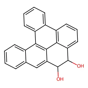 Dibenzo(a,l)pyrene 8,9-dihydrodiol structure