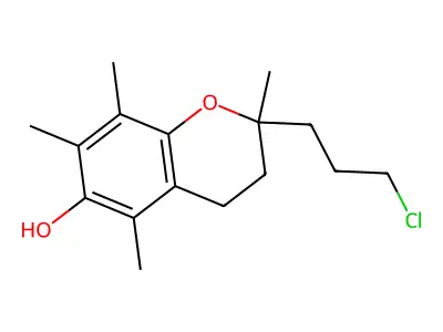 2-(3-Chloropropyl)-2,5,7,8-tetramethyl-6-chromanol structure
