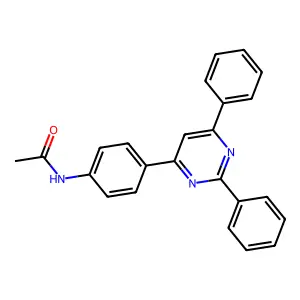 N-[4-(2,6-Diphenyl-4-pyrimidinyl)phenyl]acetamide structure