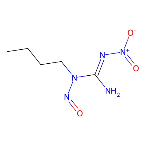 1-Butyl-2-nitro-1-nitroso-guanidine structure
