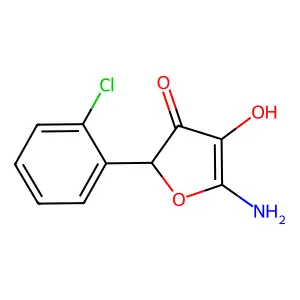 5-Amino-2-(2-chlorophenyl)-4-hydroxyfuran-3-one structure