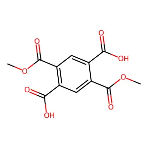 1,2,4,5-Benzenetetracarboxylic acid, 1,4-dimethyl ester structure