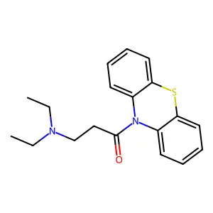 10-(2-(Diethylamino)propionyl)phenothiazine structure