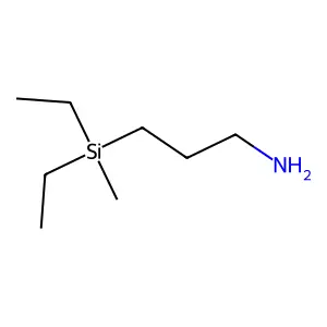 1-Propanamine, 3-(diethylmethylsilyl)- structure