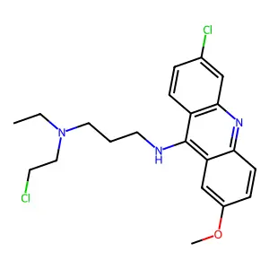 Acridine mustard free base structure