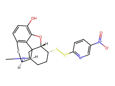 6-(5'-Nitro-2'-pyridyldithio)deoxydihydromorphine structure