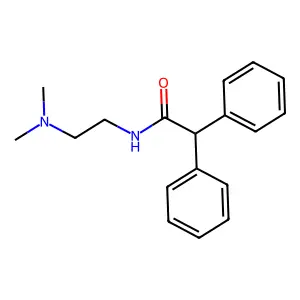 N-[2-(Dimethylamino)ethyl]-2,2-diphenylacetamide structure