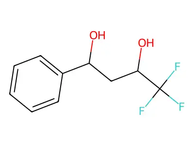 4,4,4-Trifluoro-1-phenylbutane-1,3-diol structure