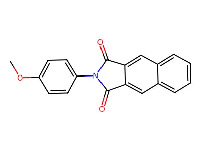 2-(4-methoxyphenyl)-1H-benzo[f]isoindole-1,3(2H)-dione structure