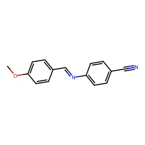 4-((4-Methoxybenzylidene)amino)benzonitrile structure