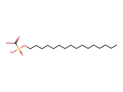 [Hexadecoxy(hydroxy)phosphoryl]formic acid structure