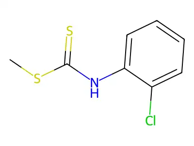 Carbanilic acid, o-chlorodithio-, methyl ester structure