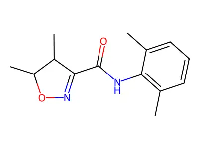 3-Isoxazolecarboxamide, 4,5-dihydro-4,5-dimethyl-N-(2,6-dimethylphenyl)- structure