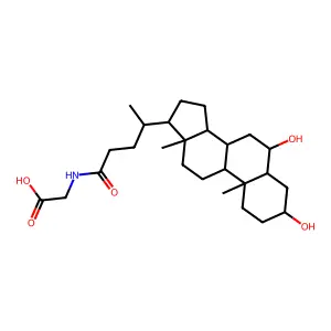 Glycohyodeoxycholic acid structure