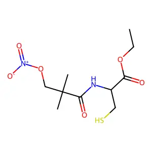 N-(3-Nitratopivaloyl)cysteine ethyl ester structure