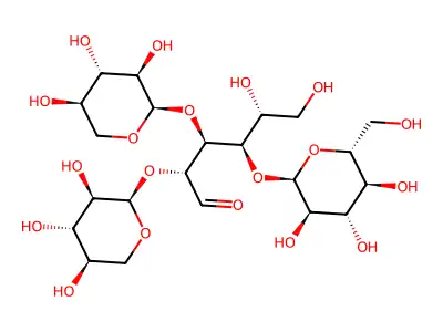 Glcp-xylp-xylp-glcp structure