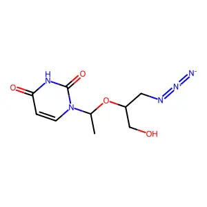 2',3'-Acyclic-3'-azido uridine structure