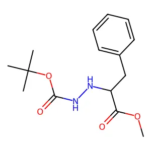 Methyl 2-(2-Boc-hydrazinyl)-2-benzylacetate structure