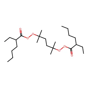 2,5-Dimethyl-2,5-bis(2-ethylhexanoylperoxy)hexane structure