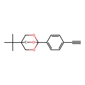 2,6,7-Trioxabicyclo(2.2.2)octane, 4-(1,1-dimethylethyl)-1-(4-(ethynyl-d)phenyl)- structure