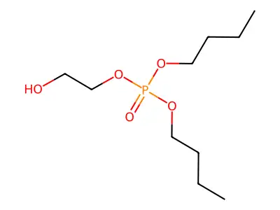 Phosphoric acid, dibutyl 2-hydroxyethyl ester structure