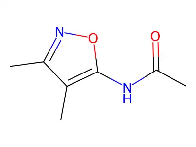 N-(3,4-dimethyl-1,2-oxazol-5-yl)acetamide structure