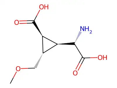 2-(2-Carboxy-3-methoxymethylcyclopropyl)glycine structure