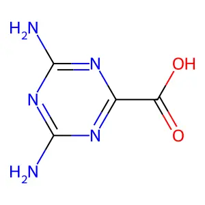 4,6-Diamino-1,3,5-triazine-2-carboxylic acid structure