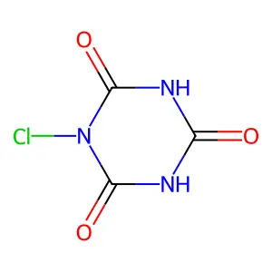 Chloroisocyanuric acid structure
