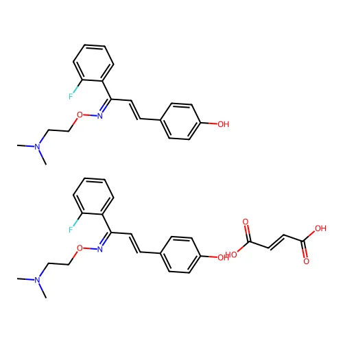 Eplivanserin fumarate structure