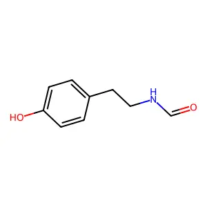 Formamide, N-(p-hydroxyphenethyl)- structure
