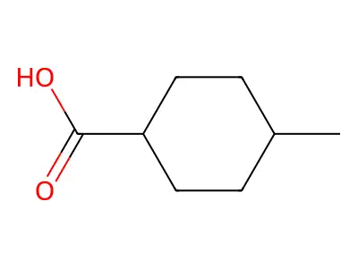 4-Methylcyclohexanecarboxylic acid structure