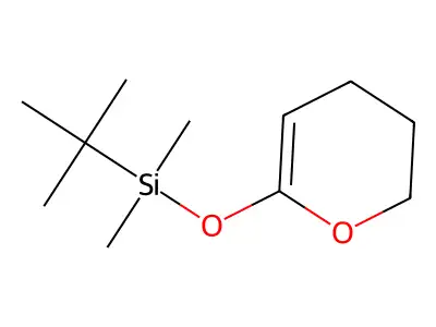 tert-Butyl((3,4-dihydro-2H-pyran-6-yl)oxy)dimethylsilane structure