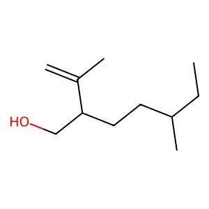 1-Heptanol, 5-methyl-2-(1-methylethenyl)- structure