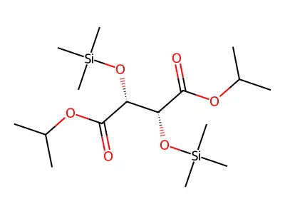 Dipropan-2-yl 2,3-bis(trimethylsilyloxy)butanedioate structure