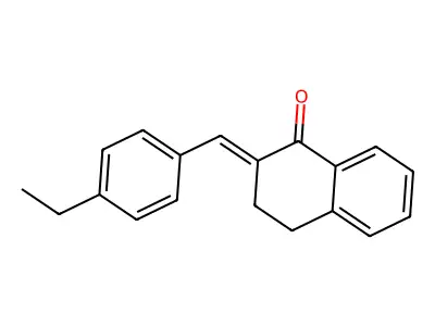 1(2H)-Naphthalenone, 3,4-dihydro-2-((4-ethylphenyl)methylene)-, (E)- structure
