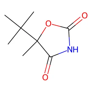 5-Tert-butyl-5-methyl-1,3-oxazolidine-2,4-dione structure