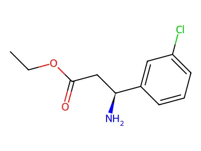 Ethyl 3-amino-3-(3-chlorophenyl)propanoate structure