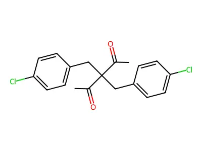 3,3-Bis[(4-chlorophenyl)methyl]pentane-2,4-dione structure
