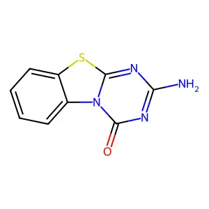 2-amino-4H-[1,3,5]triazino[2,1-b][1,3]benzothiazol-4-one structure