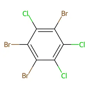 1,2,4-Tribromo-3,5,6-trichlorobenzene structure
