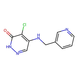 4-Chloro-5-((pyridin-3-ylmethyl)amino)pyridazin-3(2h)-one structure