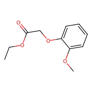 Ethyl (2-methoxyphenoxy)acetate structure