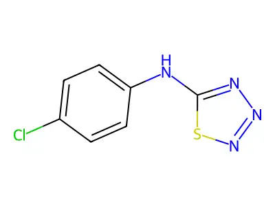 1,2,3,4-Thiatriazol-5-amine, N-(4-chlorophenyl)- structure