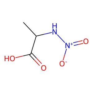 2-nitramidopropanoic Acid structure