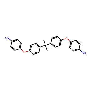 4,4'-(Isopropylidenebis(4,1-phenyleneoxy))dianiline structure