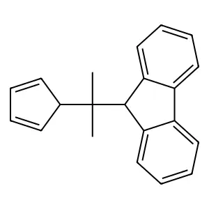 9-[1-(2,4-Cyclopentadien-1-yl)-1-methylethyl]-9H-fluorene structure