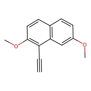 1-Ethynyl-2,7-dimethoxynaphthalene structure