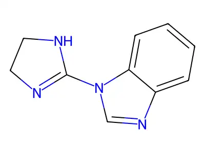 1-(4,5-dihydro-1H-imidazol-2-yl)benzimidazole structure